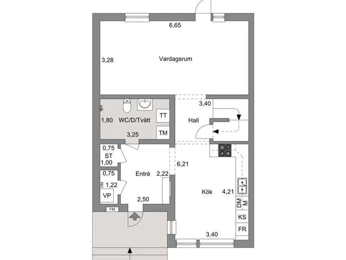 Floor plan for Rotslingan 5G
