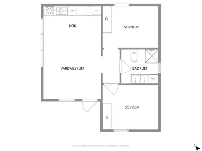 Floor plan for Fröjel Balders väg 8B