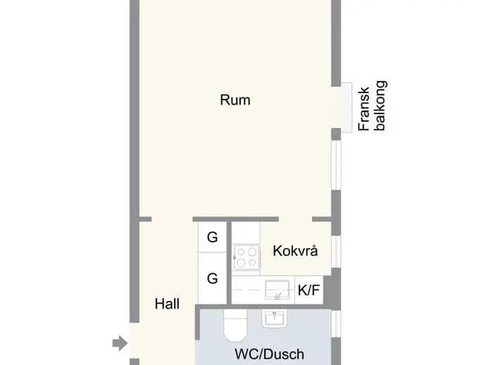 Floor plan for Månadsvägen 33