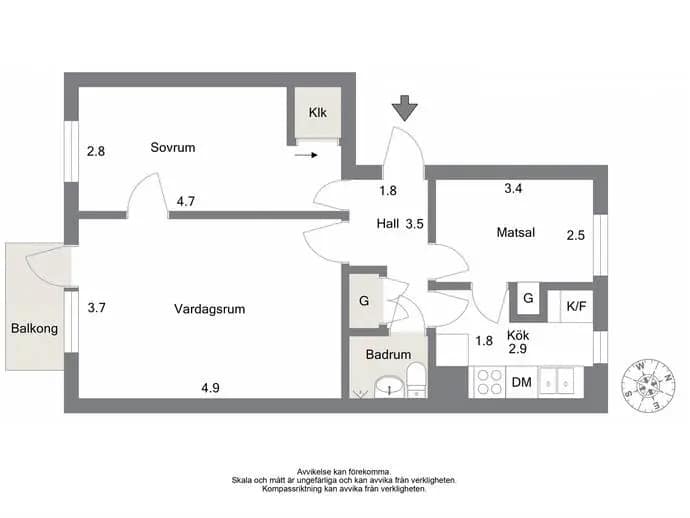Floor plan for Esplanaden 11B