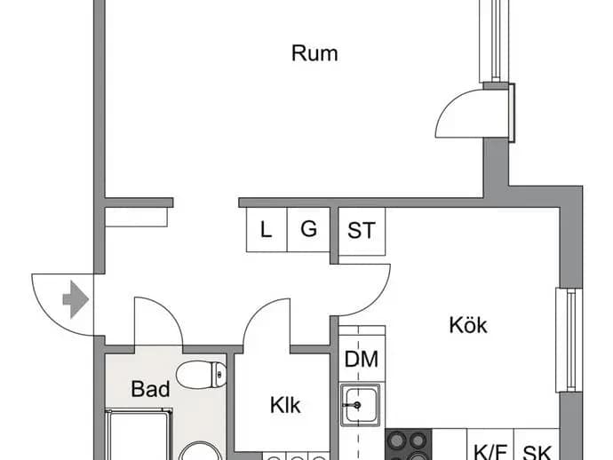 Floor plan for Östra Köpmansgatan 9