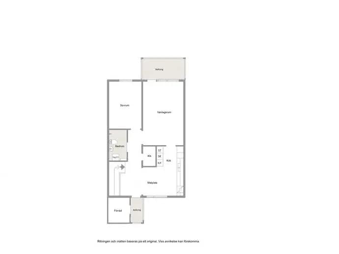 Floor plan for Bladgatan 121