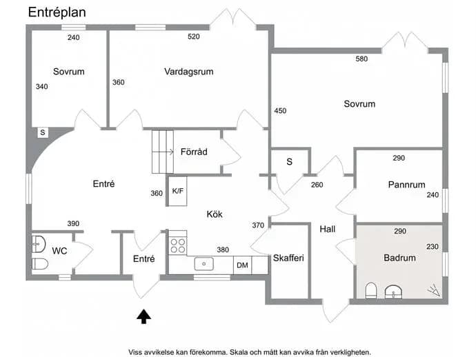 Floor plan for Kattegattvägen 6