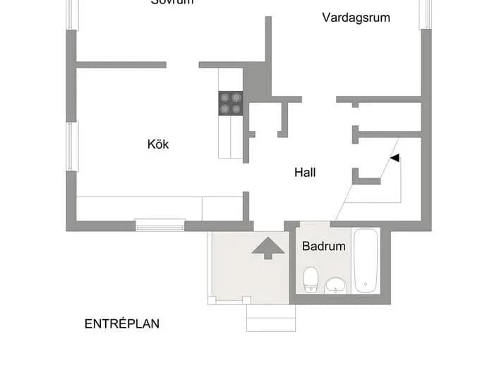 Floor plan for Storvägen 56