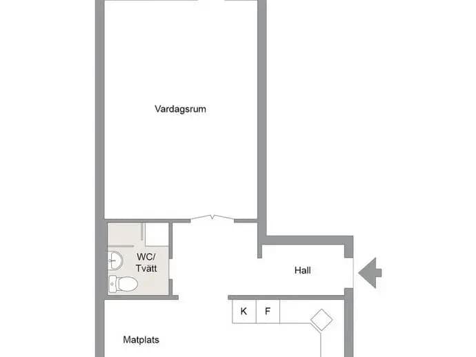 Floor plan for Lysingsvägen 12B