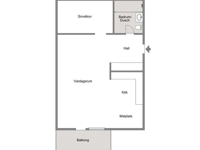 Floor plan for Lofotengatan 25