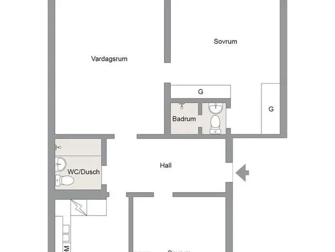Floor plan for Lillåvägen 22 B