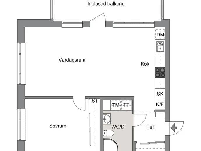 Floor plan for Getbergsvägen 15