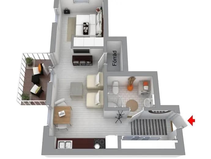 Floor plan for Lagmansbacken 7