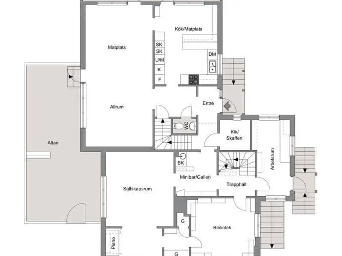 Planritning för Vivstavarvsvägen 207