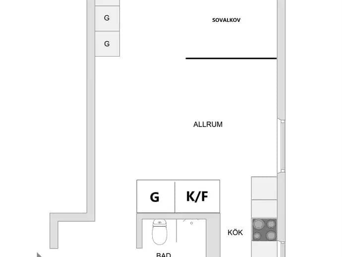 Floor plan for Jämtlandsgatan 150