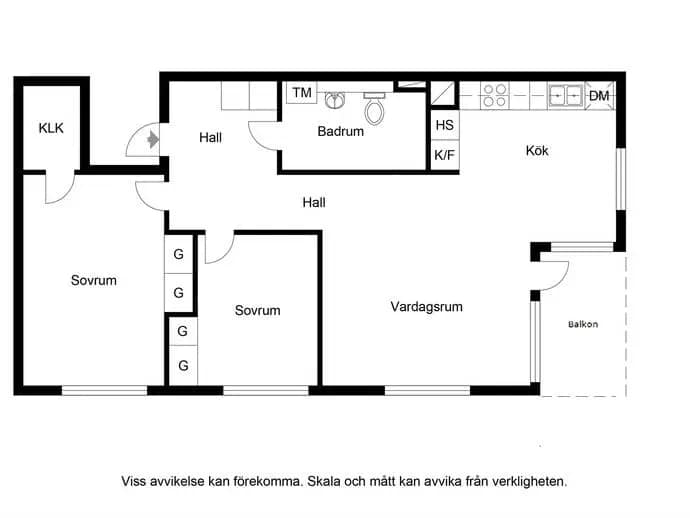 Floor plan for Kanngjutargränd 26