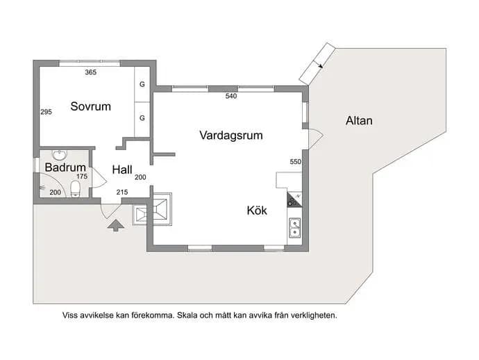 Planritning för Pilfinksvägen 6B