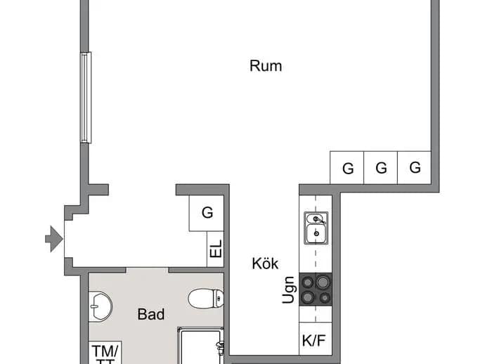 Floor plan for Anna koskulls gata 3P