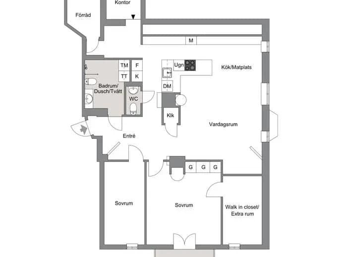 Floor plan for DJÄKNEBERGSGATAN 11A LGH 1301