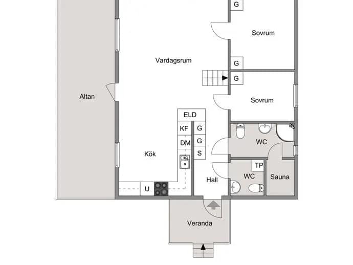 Floor plan for Alvägen 27