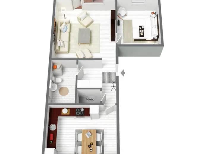 Planritning för Granövägen 57