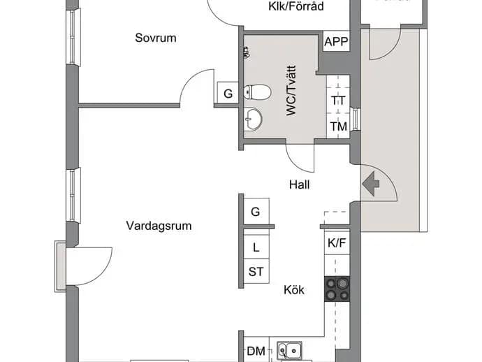 Floor plan for Olsbergsvägen 7C