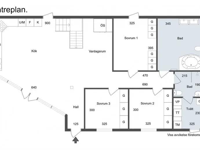 Planritning för Malmtorpsvägen 34