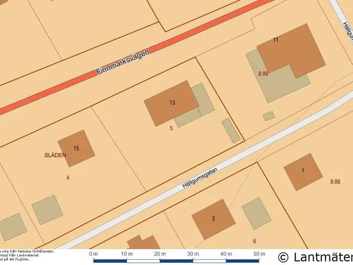 Planritning för Finnmarksvägen 13