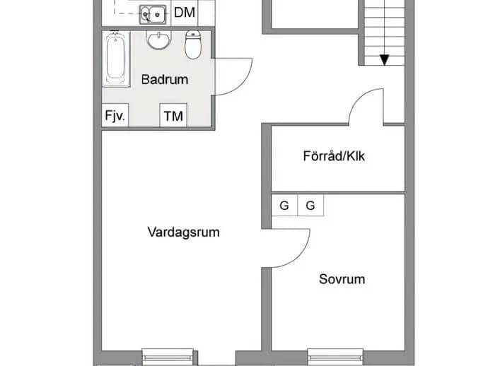 Floor plan for Hemmansgatan 47