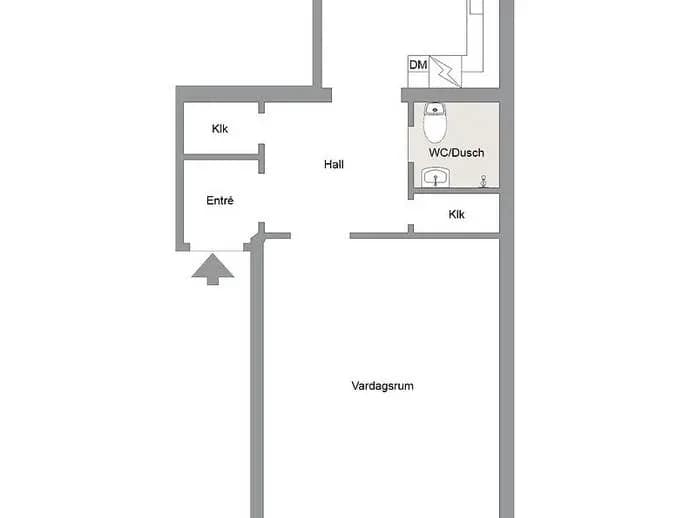 Floor plan for Åsgatan 35B