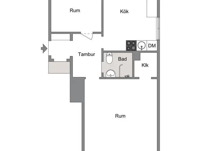 Floor plan for Mårbackagatan 6