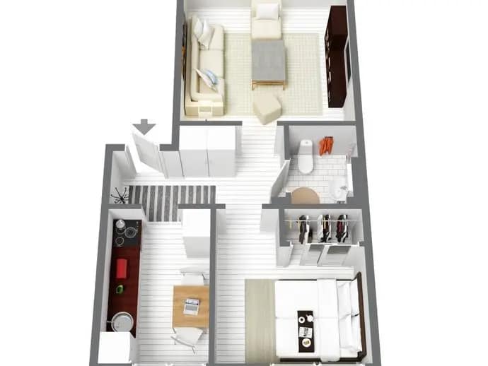 Floor plan for Kullagatan 1B