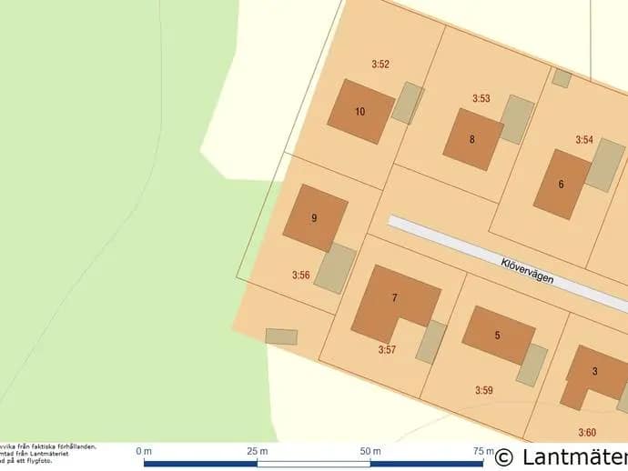 Planritning för Klövervägen 9