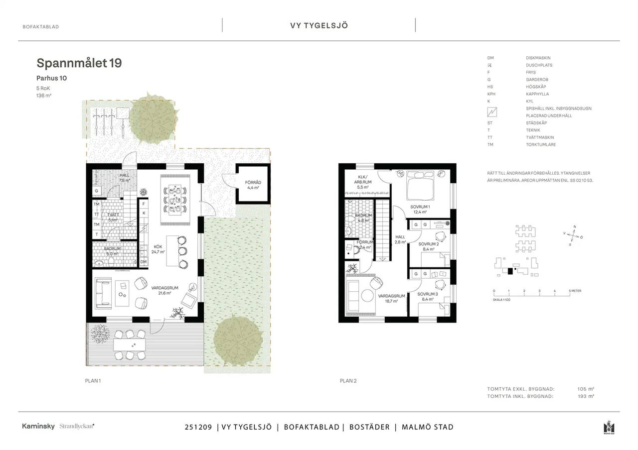 Floor plan for Spannmålsgatan 59