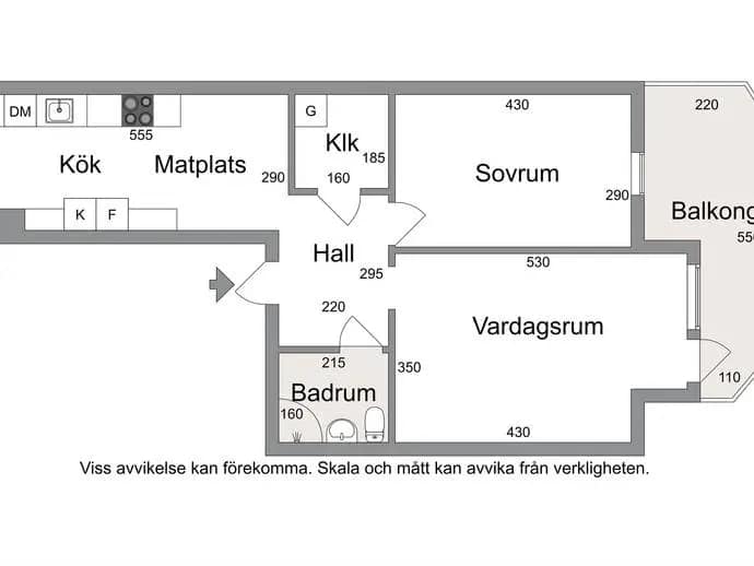 Floor plan for Hedlundsgatan 7