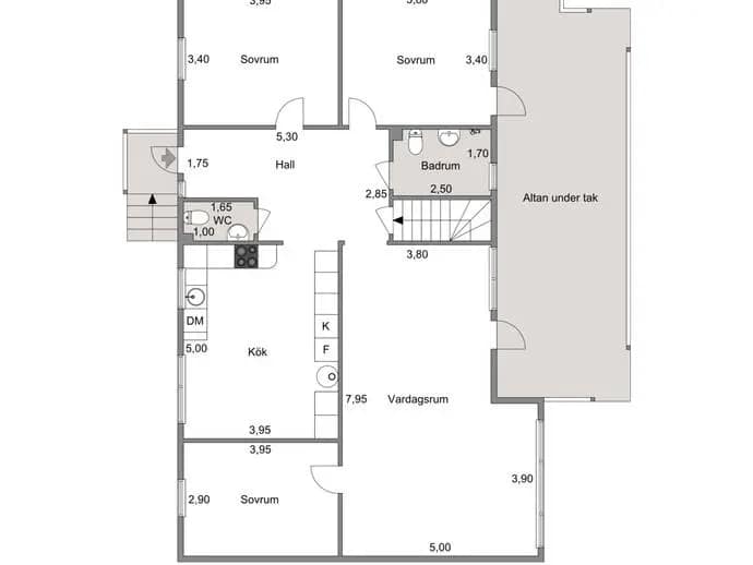 Floor plan for Lindhagavägen 53