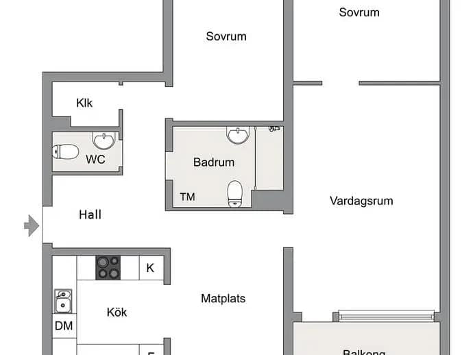 Floor plan for Aspnäsvägen 28