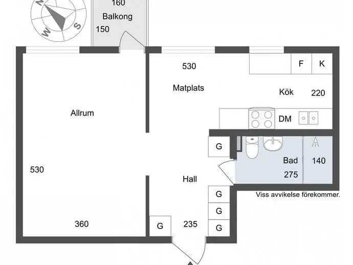 Planritning för Tullingebergsvägen 12C