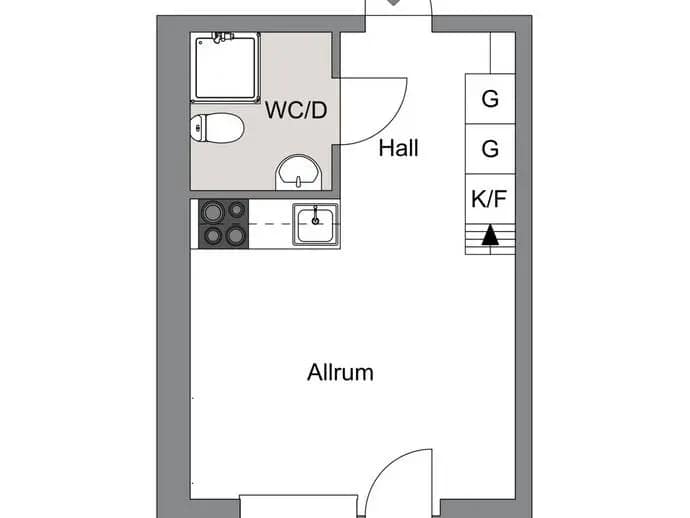 Planritning för Svalvägen 1