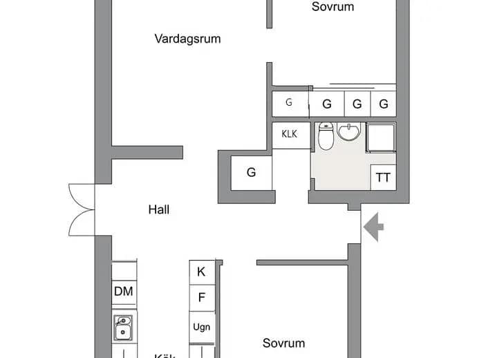 Floor plan for Enslövsvägen 7