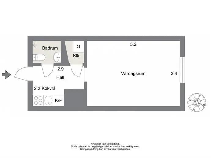 Floor plan for Repslagargatan 2