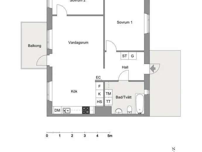 Floor plan for Engelbrektsvägen 41A - Våning 7