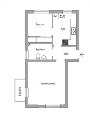 Floor plan for Sågvägen 6B