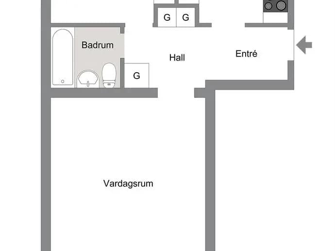 Floor plan for Trehörningen 5