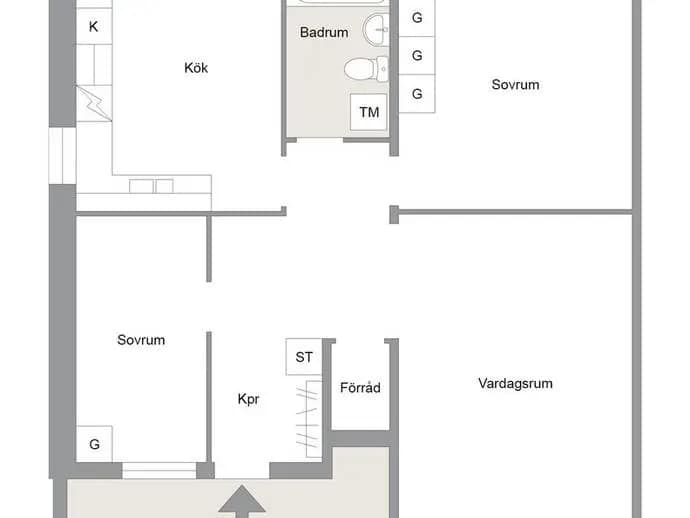 Floor plan for Jurastigen 74D