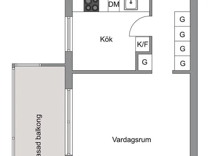 Planritning för Timotejvägen 2, 7 tr