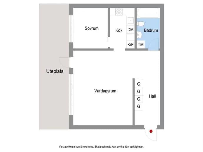 Planritning för Skarpbrunnavägen 97, nb