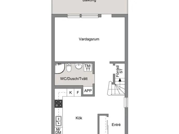 Floor plan for Lugnets väg 5E
