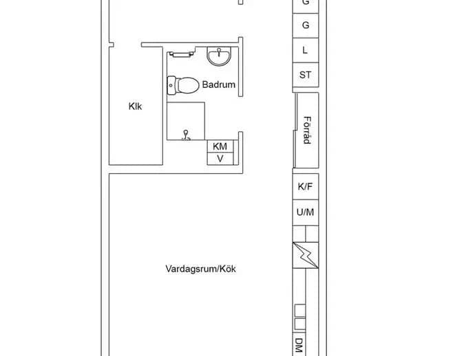 Planritning för Scheelevägen 2A