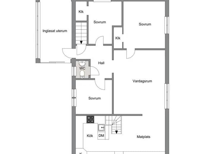 Floor plan for Enöglavägen 8