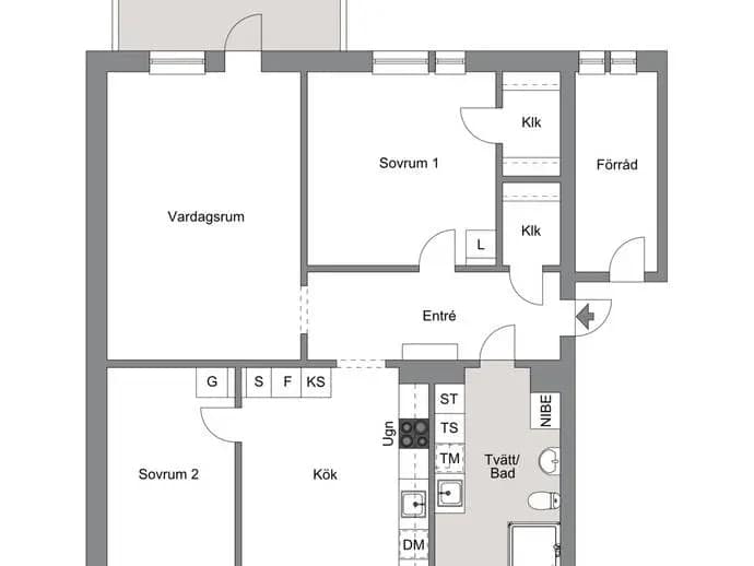 Floor plan for Domherrevägen 57