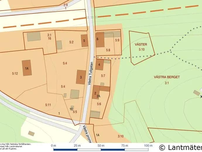 Planritning för Västra Tullgatan 4