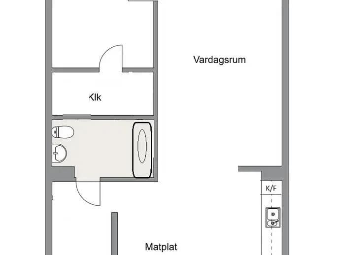 Floor plan for Bergängsvägen 1 B