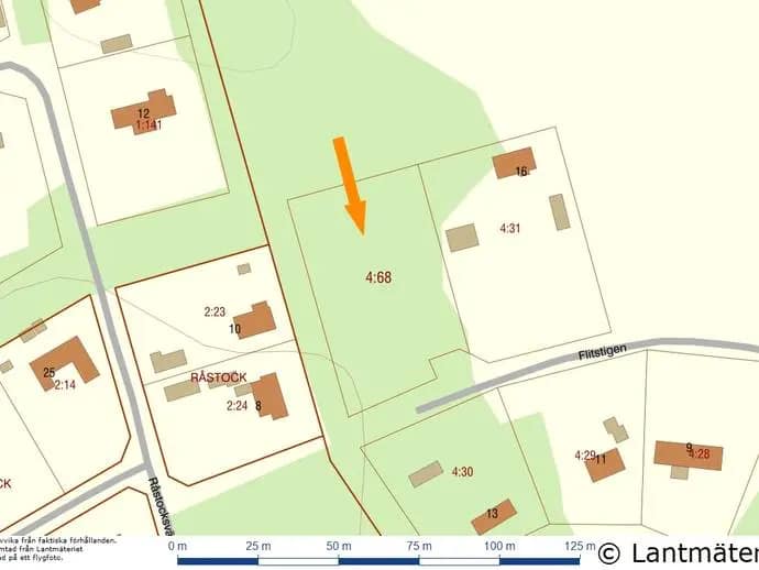 Planritning för FLITSTIGEN 18